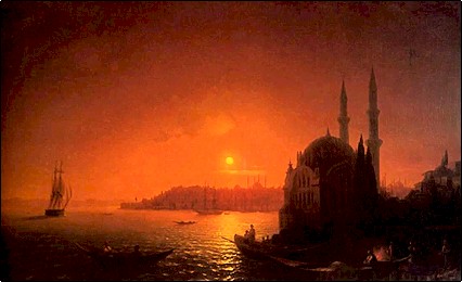 Айвазовский И.К. Константинополь при луне. 1846