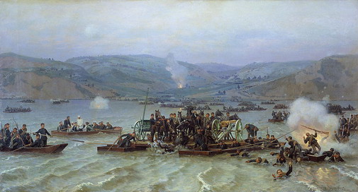 Переправа русской армии через Дунай у Зимницы 
